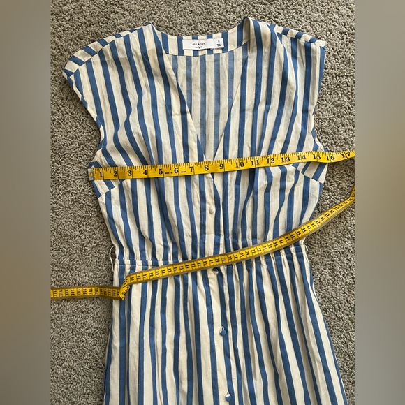 Ali & Jay Tie Wrap Stripped V-Neck Dress Boho Coastal-S - Picture 9 of 14
